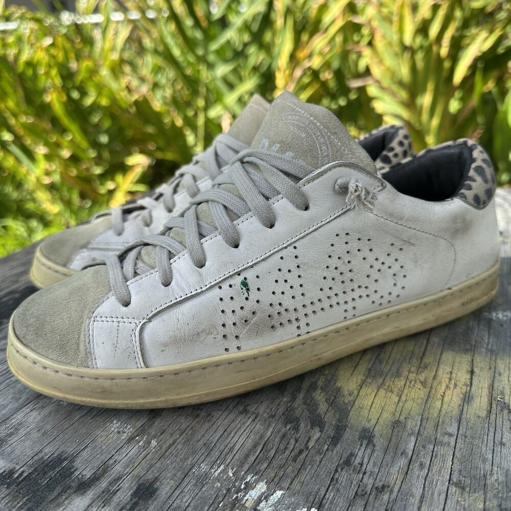 P448 Sneakers Shoes Gray Suede Leather Men's 9.5 US - EU 41 Skateboard Shoes